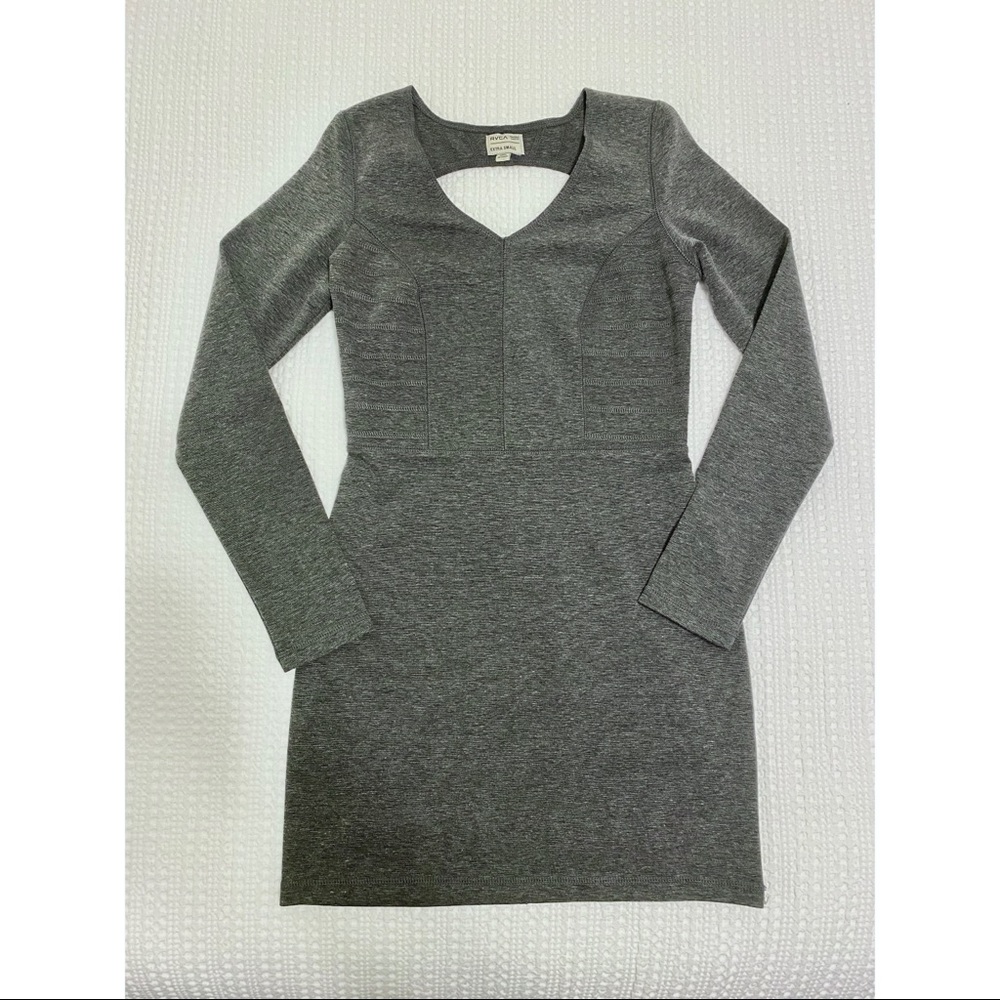 RVCA Grey Long Sleeved Dress